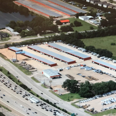 A birds-eye view of Countryside Trailer Sales' storage facility